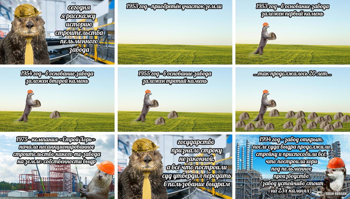 План Кинаки - мемы про выдр и других животных
